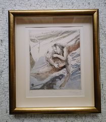 絵画 カラー銅版画 額装品 - メルカリ