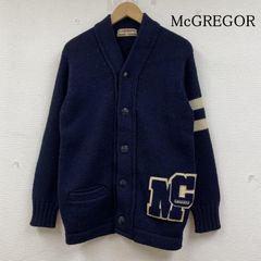 McGREGOR マックレガー カーディガン 長袖 70s ヴィンテージ 長袖 レタード セーター カーディガン ロゴパッチ 刺繍 ワッペン ボタン