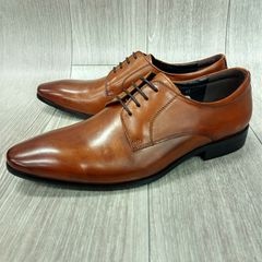【アウトレット】本革ビジネスシューズ◆プレーン◆サイズ42(26.0) 紳士革靴