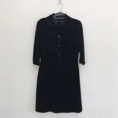 【K・T】キヨコタカセ　黒系　M　ワンピース　無地　シンプル　長袖トップス　美品　フォーマル