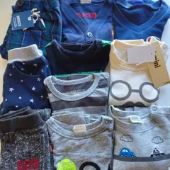 673 90cm 男の子 秋冬 トレーナー ロンt 長パンツ 10枚セット まとめ売り