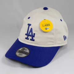 【ニューエラ正規品】ニューエラ New Era ® NEW ERA® 帽子 キャップ キッズ Youth 9TWENTY MLB 2-Tone ロサンゼルス・ドジャース アイボリー ダークロイヤルバイザー(商品番号：14671623)