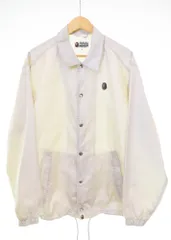 アベイシングエイプ A BATHING APE BAPE LOGO COACH JACKET Windbreaker コーチジャケット 001LJK801314M ジャケット ホワイト Mサイズ 103MT-3227のサムネイル