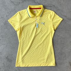 puma / polo shirt  プーマ 黄色 刺繍 ポロシャツ S #a820