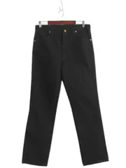 【お得なクーポン配布中!】 90s ラングラー ブラック デニム パンツ メンズ 33 32 オールド ジーンズ ジーパン スリム ストレート 936 ボトムス レザーパッチ Gパン 黒