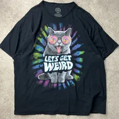 【3XL】猫 ネコ ねこ タイダイ柄 Tシャツ オーバーサイズ ビッグシルエット