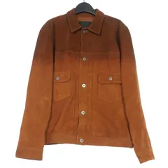 イサムカタヤマバックラッシュ ISAMU KATAYAMA BACKLASH 2nd Tracker Jacket レザー トラッカージャケット ブルゾン インディアンゴードナパラン加工 茶 ブラウンのサムネイル