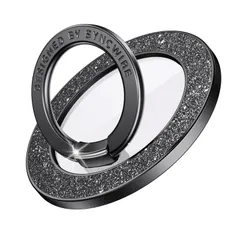 【特価商品】Syncwire MagSafe対応マグネット式スマートフォングリップ、マグネット式スマートフォンリングホルダー、回転式スタンド機能付き携帯電話スタンド 取り外し可能なMagSafeアクセサリー iPhone 15 Pro Max 14 13 12