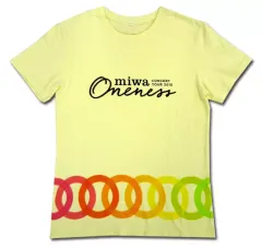 【中古】Tシャツ(女性アイドル) miwa Tシャツ イエロー Sサイズ 「miwa concert tour 2015 “ONENESS”」