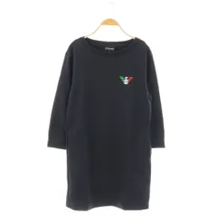 エンポリオアルマーニ EMPORIO ARMANI ロゴ スウェット チュニック 長袖 40 ネイビー /HK ■OSのサムネイル