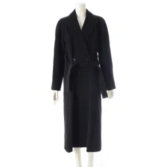 マックスマーラ アンゴラ混 ウール ベルト付き チェスター コート アウター 32/12/544 ブラック 38【中古】のサムネイル