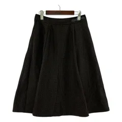Reflect リフレクト ドット柄 ウエストバックルスカート size11/ブラウン×ブラック
