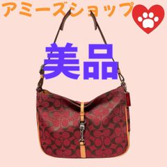 COACH コーチ 6091 シグネチャー キャンバス×レザー ワンハンドル ハンドバッグ ショルダー 肩掛け