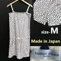 日本製★ツモリチサト/tsumori chisato★サロペット/ルームウェア/オールインワン【レディースM/白×青】ワンピース/Tops/Shirts/Made in Japan◆cBH880<sale>