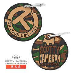 スコッティキャメロン ラバー パッティングディスク サークルT カモフラージュ スコッティドッグ バッグタグ カラビナ付き 限定 Scotty Cameron Circle T Dog