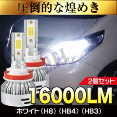 フォグランプ LED HB3 2個セット 16000lm ホワイト