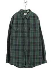 【お得なクーポン配布中!】 00s オールド ギャップ チェック 長袖 シャツ メンズ XL 旧タグ ヘビーウェイト コットン ゆったり カジュアル マルチカラー 大きいサイズ