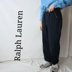 【ブラック】Ralph Lauren ラルフローレン ツータック チノパン 黒