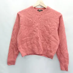 ◇ UNIQLO ユニクロ 長袖 ニット セーター サイズS サーモンピンク系 レディース E  【1407020035576】