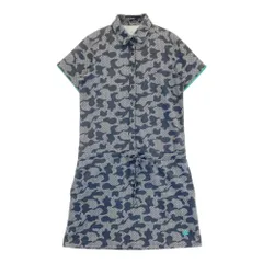 サイズ：M ADIDAS GOLF アディダスゴルフ B22022 半袖ワンピース climcool 総柄 グレー系 [240101453926] ゴルフウェア レディース ストスト