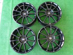 8J-18インチ 5H112 +45 NEUSPEED RSe11R 中古 社外 ブラック ホイール 4本 フォルクスワーゲン♪