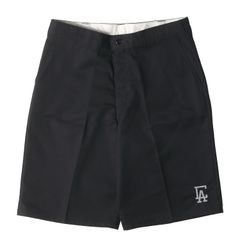 【美品】CALIFOLKS カリフォークス パンツ サイズ:32 / Dickies TCツイル 11インチ ショート パンツ (Custom 11inch Shorts CA) / ブラック 黒 / ボトムス ショーツ / コラボ【メンズ】【中古】