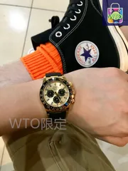 【今日特価】ROLEX ロレックス ゴールドテープ デイトナ ゴールドダイヤルと黒いサブダイヤルを備える