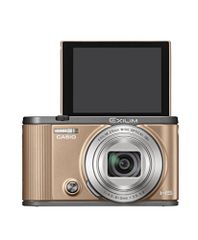 CASIO デジタルカメラ EXILIM EX-ZR1700GD 自分撮りチルト液晶 オートトランスファー機能 Wi-Fi/Bluetooth搭載 ゴールド(中古品)