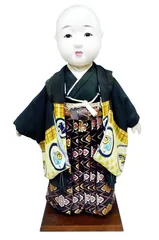 新品同様◆市松人形　　◆日本人形　着物◆40cm Yahoo!オークション - 市松人形 鳴き人形 抱き人形 花柄模様の