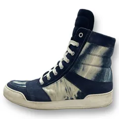 BALMAIN サイドジップ タイダイ染め キャンバス スニーカー バルマン 42 71260A1のサムネイル