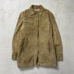 00年代 BANANA REPUBLIC バナナリパブリック スエードレザージャケット レザーハーフコート レディースS-M相当 メンズ 【SS2506】