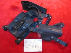 2点セット 警察 ホルスター 本革製 ニューナンブ サクラ 銃 分割型