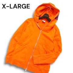 X-LARGE エクストララージ 秋冬 ロゴプリント★ 裏起毛 スウェット ジップ パーカー フーディー Sz.S メンズ