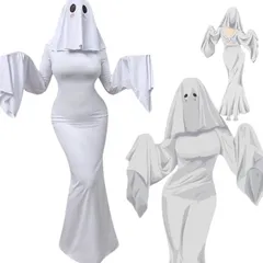 RTYOUTH 幽霊 コスプレ 大人 大きいサイズ ハロウィン コスチューム 衣