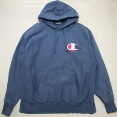 Champion REVERSE WEAVE 90's チャンピオン リバースウェーブ 単色タグ パーカー フーディー メンズXL ホンデュラス製 90年代 ライトブルー/ピンク