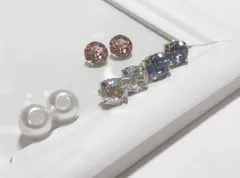 【シンプルスワロフスキー一粒ピアス】