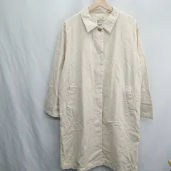 ◇ ⊇ 無印良品 ムジルシリョウヒン 綿混合 長袖 コート サイズL ベージュ レディース E  【1412090059629】