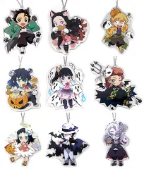 【中古】キーホルダー・マスコット(キャラクター) 全9種セット 「鬼滅の刃×ufotable cafe DINING ハッピーハロウィン 第1弾 ランダムアクリルチャーム」