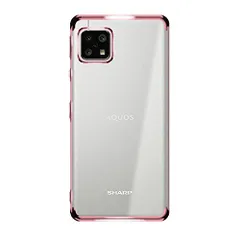 【人気商品】スマホケース スマホカバー SH-M15 SH-M17 A004SH SHG03 SH-41A SH-53A 透明 lite sense4 sense4 AQUOS AQUOS AQUOS ソフト【ノーブランド品】（ローズ） TPU（ローズゴールド