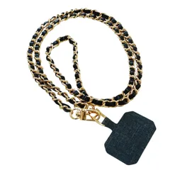 【在庫セール】ブラック スマホアクセサリー チェーン スマホショルダー アクセサリー 紐 ストラップ 斜め掛け 肩掛け ショルダー スマホストラップ 携帯ストラップ スマホ ストラップ スマホ [キーズ] ミニマルバッグパック (KST003-BK)