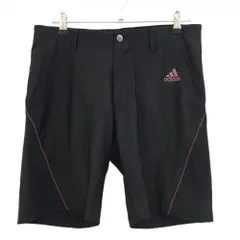アディダス ハーフパンツ 杢ダークグレー×ピンク  メンズ L ゴルフウェア adidas