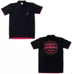 [중고] 폴로 셔츠 워크 셔츠 (캐릭터) μ's (실루엣) 폴로 셔츠 블랙 프리 사이즈 [러브라이브!] 이벤트 · BOS 한정