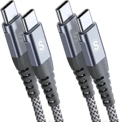 【迅速発送】タイプc ケーブル 2M/2本セットPD対応 60W急速充電(USB C&USB C ケーブル) iPhone16 充電器 Type-c アイフォン16 15/いphone16 15 pro MaxiPad Pro/Air/mini6MacBo