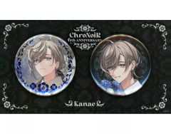 【中古】バッジ・ビンズ 叶 箔押し缶バッジセット(2個セット) 「バーチャルYouTuber にじさんじ ChroNoiR 6th ANNIVERSARY」