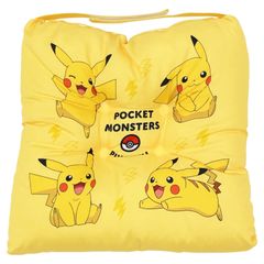 자이불 피카츄 옐로우 아이 약 30cm x 30cm 포켓몬스터 공식 포켓몬 캐릭터 상품 학동 쿠션 벨트 부착 자부톤 어린이 모리피로 주니어 어린이 시트 마스코트 봉제인형 귀여운