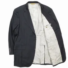 Paul Stuart ポールスチュアート テーラードジャケット ブレザー 段返り 3B 総裏地 ウール サイズAB8 ダークグレー メンズ 【中古】 /SGW