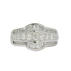 本物 ダイヤモンド 1.00ct Pt900 リング 指輪 14号 プラチナ アクセサリー ジュエリー 中古 【フォロー割】