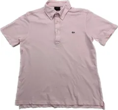 LACOSTE ☆ 爽やかなオシャレスタイル◎ ピンク 半袖 ポロシャツ メンズ 5 春夏 アメカジ ストリート テニス 古着MIX 人気 ラコステ■CK153のサムネイル