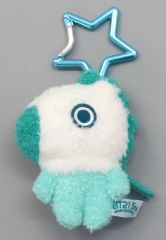 [중고] 키홀더 MANG(제이 호프) 5주년 기념 레인보우 컬러 마스코트 봉제인형 패밀리 마트 한정 컬러 그린 [패밀리 마트×BT21] 패미 페이 WEB 한정