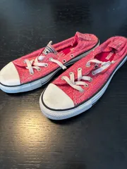 Converse ALL STAR  OX  ゴム踵　スリッポンタイプ ピンク オールスター コンバース　25.5cm  レディース　スニーカー